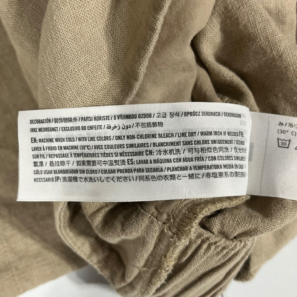 Abercrombie Fitch Linen Blend Wide Leg Coastal Pants Womens XS Old Money Resort - Picture 14 of 14